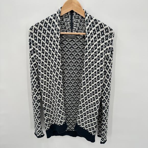 Wooden Ships Navy and White Cardigan Sweater // S / M - Picture 1 of 7